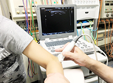 超音波画像観察装置を使用した検査